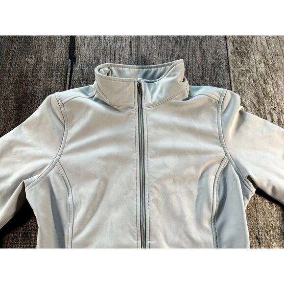 Patagonia Women's Demitasse Floral Soft Shell Grey Fleece Jacket XS - Picture 2 of 9